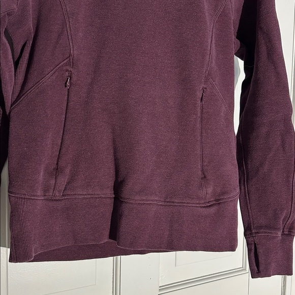 Lululemon Hoodie size 6 Burgundy Crossover Neck - Picture 2 of 8